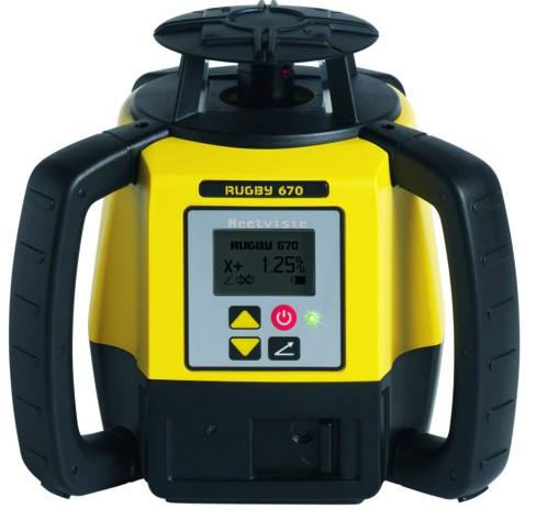Hellingslaser Leica Rugby 670 - bouwlaser - Ook service, calibreren, repareren en keuring. Meetvisie Gelderland.