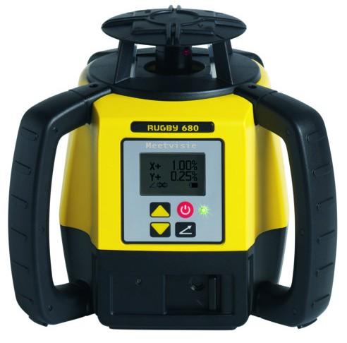 Hellingslaser Leica Rugby 680 - bouwlaser Ook kalibreren, reparatie, keuring en service. Meetvisie Gelderland.