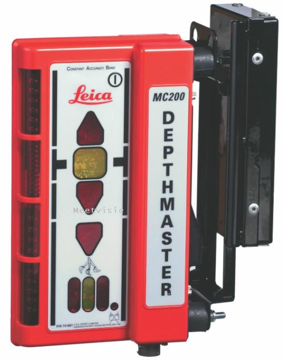 Leica depthmaster machine, bouwlaser ontvanger - Meetvisie bouwlaser service Gelderland.