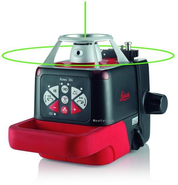 Bouwlaser horizontaal en verticaal Leica Roteo 35 Green - Meetvisie ook service in Arnhem