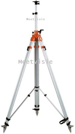 aluminium statief 1,77 m - 4,00 m spindel - Meetvisie bouwlaser service, ook levering omgeving Nijmegen en Lent