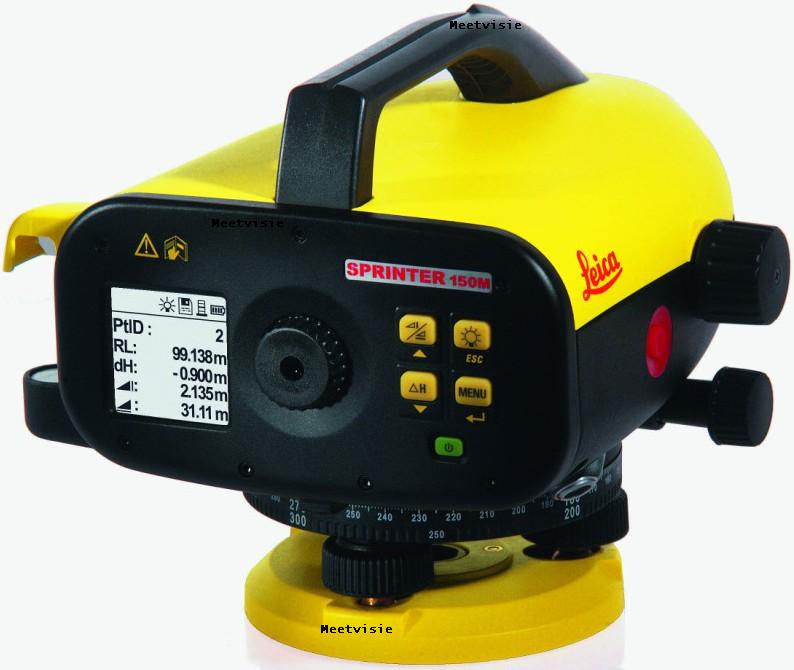 Waterpasinstrument digitaal Leica Sprinter 250M - Meetvisie ook levering omgeving Rotterdam en Werkendam.